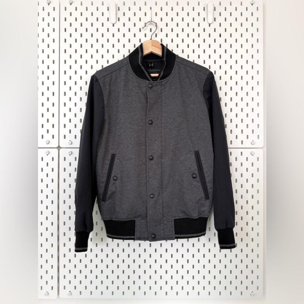 Men's Express Wool Blend Varsity Bomber Jacket